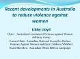 Recent developments in Australia to reduce violence against women PowerPoint PPT Presentation