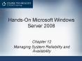 Hands-On Microsoft Windows Server 2008 PowerPoint PPT Presentation