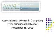 Association for Women in Computing