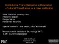 Institutional Transplantation in Education - Cultural Transfusion to a New Institution PowerPoint PPT Presentation