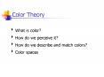What is color? PowerPoint PPT Presentation