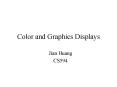 Color and Graphics Displays PowerPoint PPT Presentation