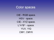 Color spaces