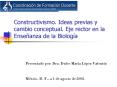 Constructivismo. Ideas previas y cambio conceptual. Eje rector en la Ense PowerPoint PPT Presentation
