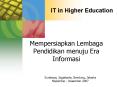 IT in Higher Education PowerPoint PPT Presentation