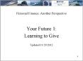 Personal Finance: Another Perspective PowerPoint PPT Presentation