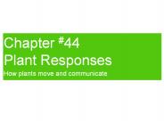Plant Responses