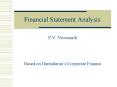 Financial Statement Analysis PowerPoint PPT Presentation