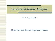 Financial Statement Analysis