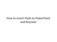 How to Insert Flash to PowerPoint and Keynote