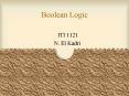 Boolean Logic PowerPoint PPT Presentation