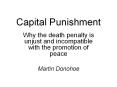 Capital Punishment PowerPoint PPT Presentation