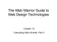 The Web Warrior Guide to Web Design Technologies PowerPoint PPT Presentation