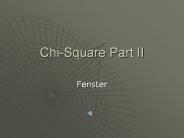 Chi-Square Part II