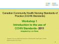 Canadian Community Health Nursing Standards of Practice (CCHN Standards) PowerPoint PPT Presentation