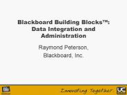 Blackboard Building Blocks