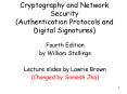 Cryptography and Network Security (Authentication Protocols and Digital Signatures) PowerPoint PPT Presentation