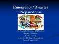 Emergency/Disaster Preparedness PowerPoint PPT Presentation
