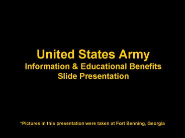 United States Army Information