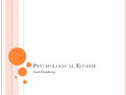 Psychological Egoism