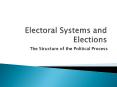 Electoral Systems and Elections PowerPoint PPT Presentation