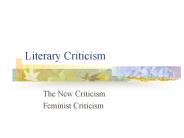 Literary Criticism
