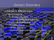 Genetic Disorders