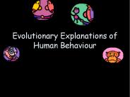 Evolutionary Explanations of Human Behaviour