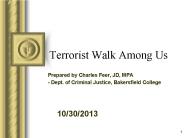 Terrorist Walk Among Us
