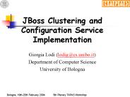 JBoss Clustering and Configuration Service Implementation