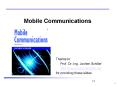 Mobile Communications PowerPoint PPT Presentation