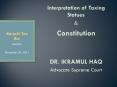 Interpretation of Taxing Statues PowerPoint PPT Presentation