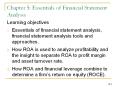 Chapter 5: Essentials of Financial Statement Analysis PowerPoint PPT Presentation