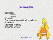 Semantics