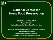 National Center for Home Food Preservation