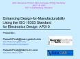 Enhancing Design-for-Manufacturability Using the ISO 10303 Standard for Electronics Design: AP210 PowerPoint PPT Presentation