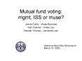 Mutual fund voting: mgmt, ISS or muse? PowerPoint PPT Presentation