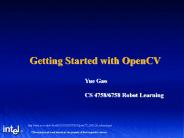 OpenCV Status Update