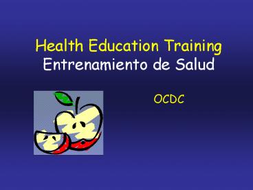 Health Education Training Entrenamiento de Salud