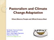 Pastoralism and Climate Change Adaptation
