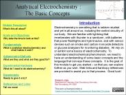 Analytical Electrochemistry :          The Basic Concepts