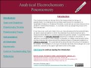 Analytical Electrochemistry :                 Potentiometry