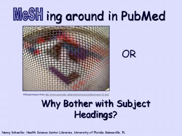ing around in PubMed