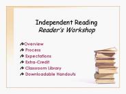 Independent Reading Reader