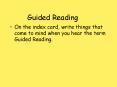 Guided Reading PowerPoint PPT Presentation