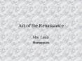 Art of the Renaissance PowerPoint PPT Presentation