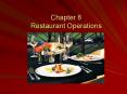 Chapter 8 Restaurant Operations PowerPoint PPT Presentation