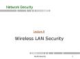 Wireless LAN Security PowerPoint PPT Presentation