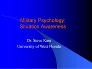 Military%20Psychology:%20Situation%20Awareness