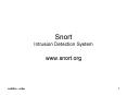 Snort Intrusion Detection System PowerPoint PPT Presentation